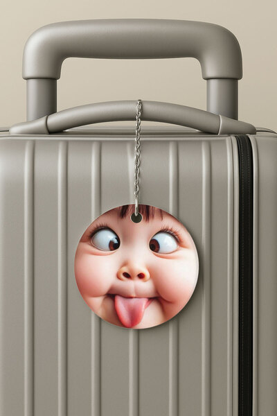 Cekuonline ملصق حقيبة سفر من البليكسي بتصميم سلسلة للسفر والعطلات، ملصق حقيبة سفر للفتيات الجميلات