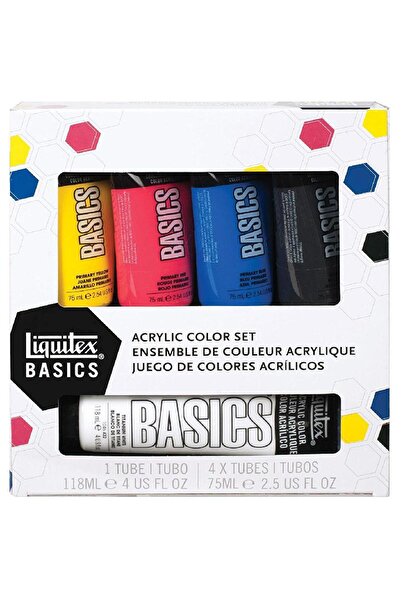 Liquitex مجموعة الألوان الأساسية للألوان الأكريليكية