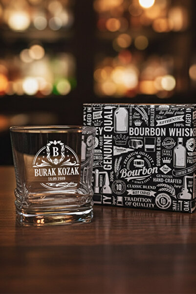 hediyemen Yıldönümü Hediyesi İsimli Viski Bardağı Campbeltown - Özel Kutulu