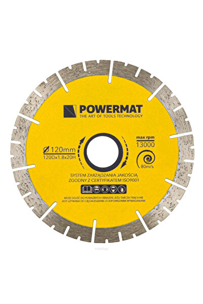 Powermat Disc diamantat segmentat PM-TDG-120M, 120 mm, PM 1270