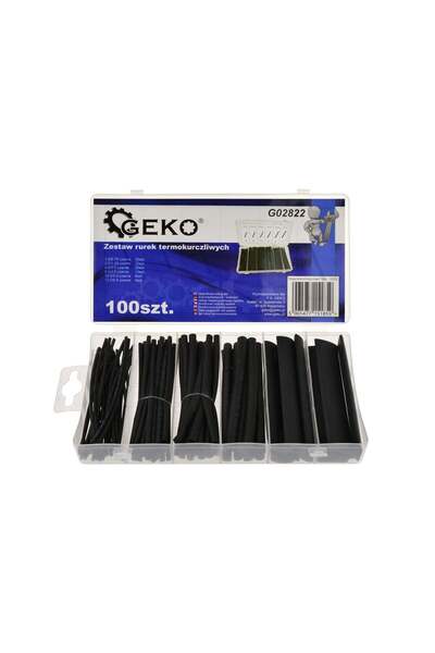 GEKO Set de tuburi termocontractabile, 100 bucăți, G02822