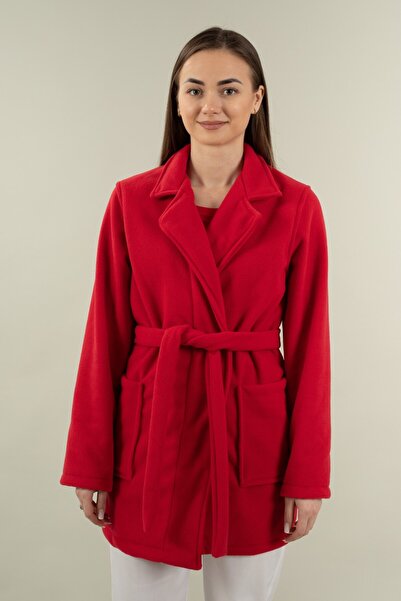 Masstex Halat polar scurt ROSU unisex – 100 % micropolar, confort maxim