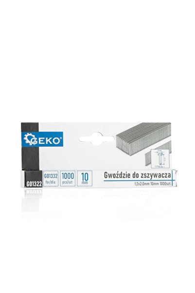 GEKO Set cuie pentru capsator, 1,2 x 2,0 mm 10 mm, 1000 buc, G01322