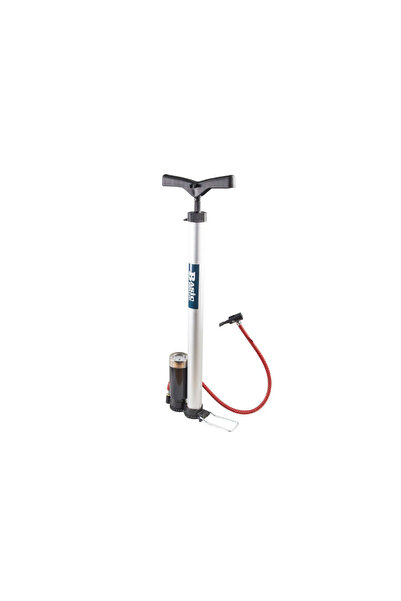 BASIC Pompă manuală pentru anvelope cu manometru, 332104