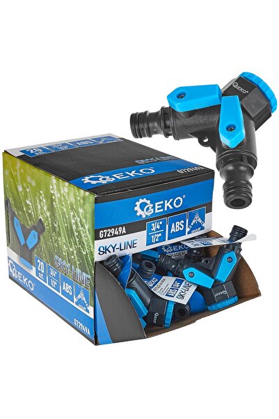 GEKO Set conectori cu reducție Sky-line cu 2 căi de la 3/4" la 1/2", 20 bucăț...