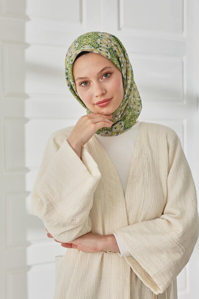 Silk Home Mosaic Pattern Soft Cotton Scarf