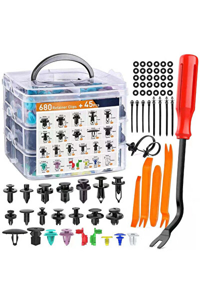 LEAN Set de cleme universale, 23 de dimensiuni, 680 de piese, 20814