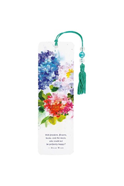 Peter Pauper Press Hydrangeas Beaded Bookmark