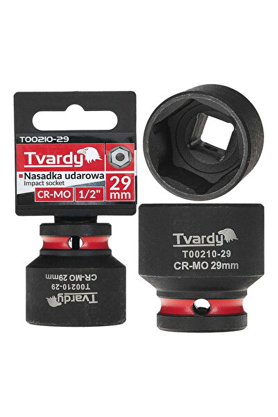 Tvardy Impact Socket with 6 Points, 1/2", 29 mm, T00210-29