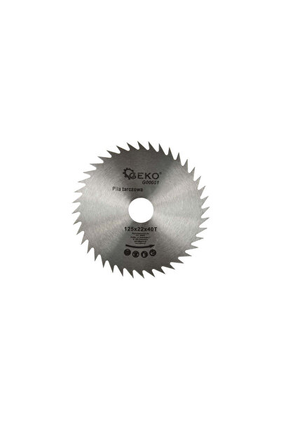 GEKO Lamă de ferăstrău circular pentru lemn 125 x 22 x 40 dinți, G00051