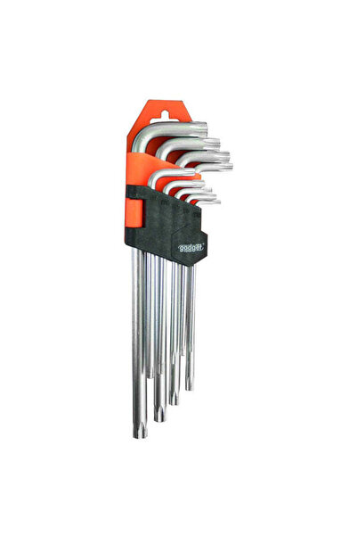 Gadget Set de 9 chei cu profil TORX (fără gaură), TX 10-TX 50,