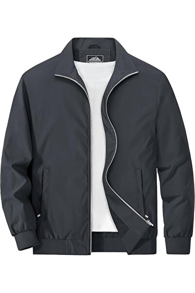 Magcomsen Men's jacket, thin, spring, lightweight, essential, casual, M