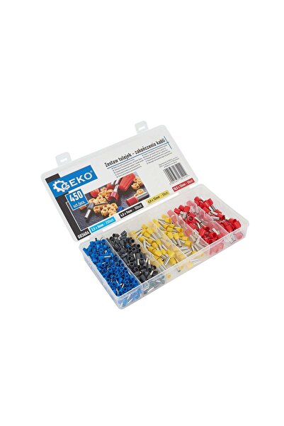 GEKO Set de terminale și conectori pentru cabluri, 450 bucăți, G03604