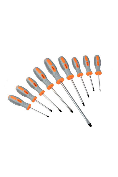 GEKO Set surubelnite CRV 9 piese, G30545