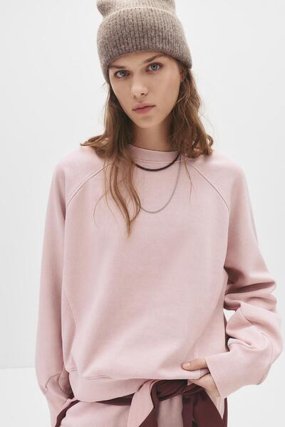 Pull & Bear Basic fleece sweatshirt