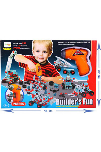 MalPlay Mega constructor with drill, 280 elements, 101648