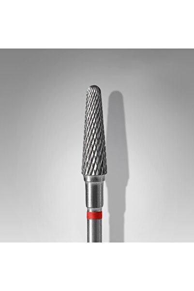 STALEKS Manikür Çıkarma Çelik Törpü Ucu Kırmızı Frustum FT70R040/13