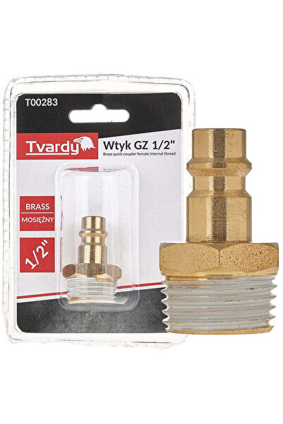 Tvardy Conector rapid din alamă, tip mascul, filet interior 1/2", T00283