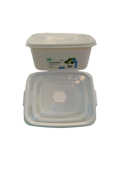 HOBBY LİFE 3-Piece Microfresh Storage Container Set (0.5 L + 1 L + 2 L) - Microwave, Dishwasher Compatible