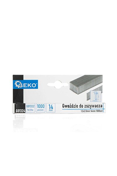 GEKO Set cuie pentru capsator, 1,2 x 2,0 mm 14 mm, 1000 bucăți, G01324
