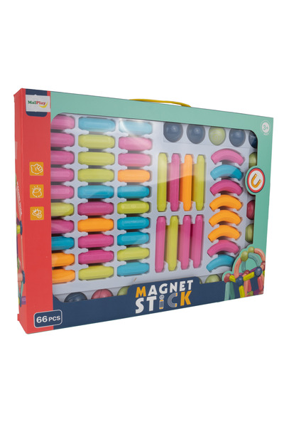 MalPlay Magnetic Blocks Set, 66 Elements, 109435