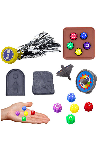 LEAN Set 4 Jocuri Tradiționale Coreene Gonggi, Jebi Chagi, Biseokchigi, Paeng-i, 15x15.5x5.5 cm