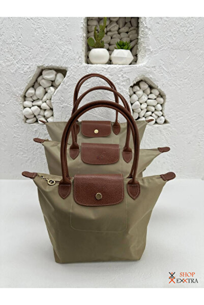 shopExxtra Katlanabilir Omuz Çantası - Shopper Bag Kadın Makyaj Çantası Size No:2