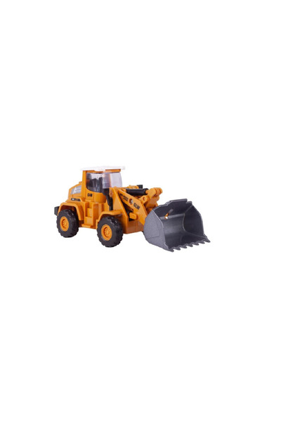 MalPlay Metal Toy Excavator with Loader, 12.5 x 5.5 x 5.5 cm, Yellow, 109127