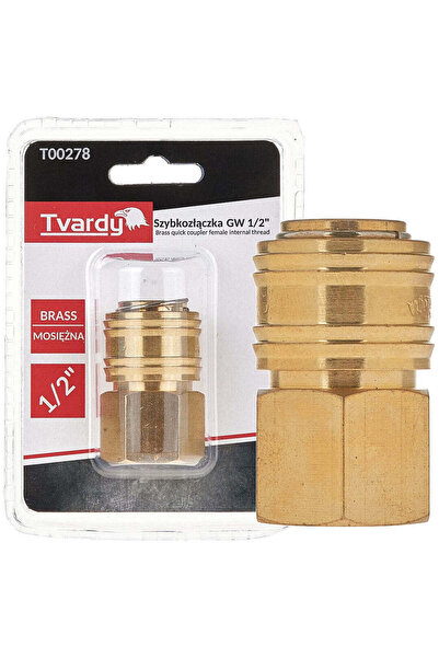 Tvardy Conector rapid din alamă, filet interior 1/2", T00278