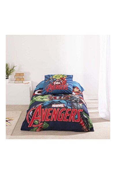 AVENGERS Bed linen set, 100% cotton, 2 pieces, 140x200 cm, 65x65 cm, multicolor, Happy,