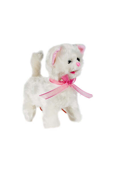 MalPlay White Kitty with Leash, 106617