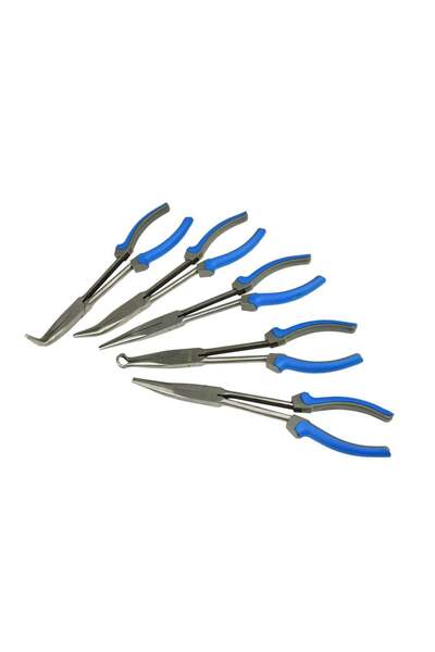 GEKO Set de 5 clești cu vârf lung 280 mm, G00827