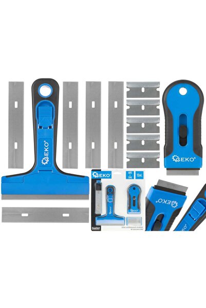 GEKO Set de răzuitoare multifuncționale pentru curățarea sticlei, 12 piese, G...