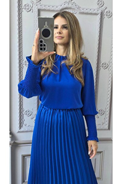 GLAMSI Casual shirt with high elastic cuffs