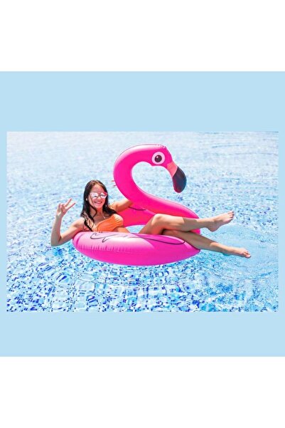 Impact Vision Inflatable ring for children and adults, Pink, diameter 120 cm, Flamingo, Impact Vision®