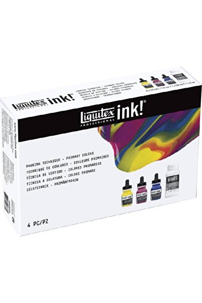 Liquitex Ink! Acrylic Paint Pouring Technique - Primary Colors