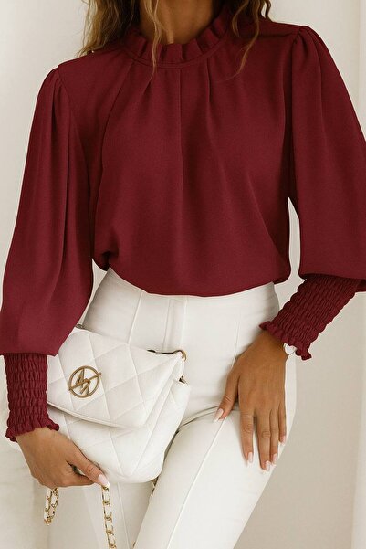 GLAMSI Casual shirt with high elastic cuffs