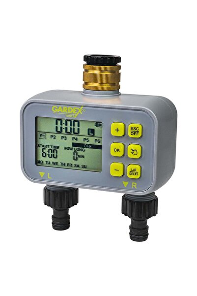 Gardex Cronometru electronic pentru irigare dublă, cultură, 401206