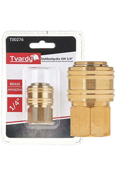 Tvardy Conector rapid alamă mamă, filet interior 1/4", T00276