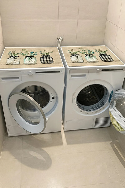 Valerine Life Çamaşır ve Kurutma Makinesi Üstü Düzenleyici Matı Örtüsü Kaymaz Sıvı Geçirmez 27CMD251