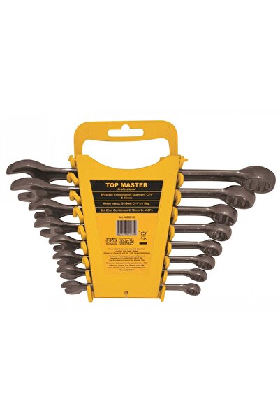 Topmaster Set pentru acasă - Chei combinate 8 buc. CrV 8-19mm, 235112