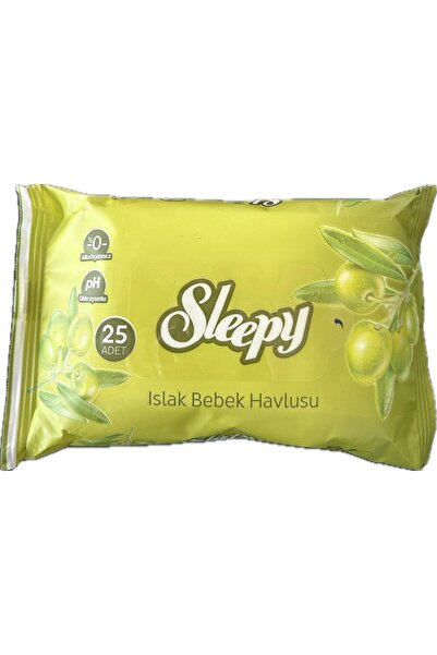 Sleepy Cep Islak Havlu Zeytinyağlı 100 Adet(4 x 25'li)