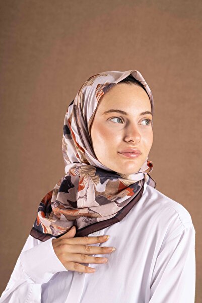Akel Decode Scarf Floral Pattern