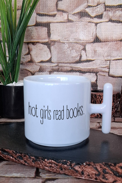 giftkonsept Hot Girls Read Books Printed Special Gift for Book Lovers t Handle Latte Cup Mug Cup