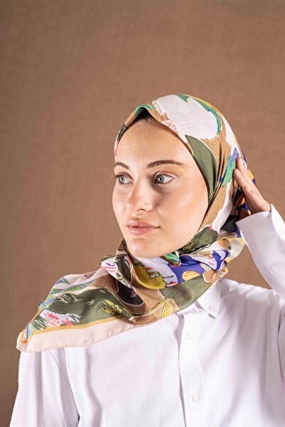 Akel Decode Scarf Floral Pattern