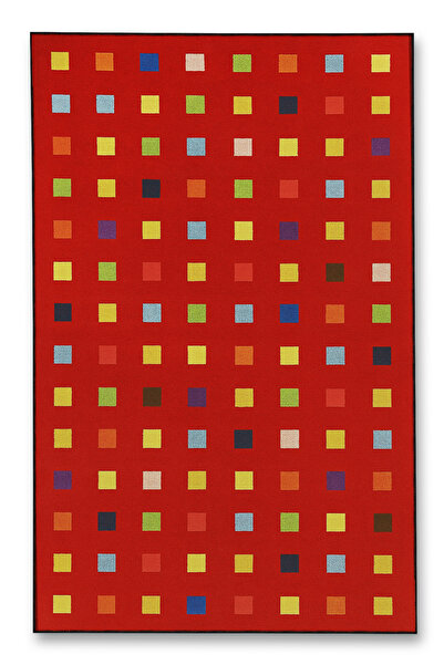 Rugs Modern Halı سجادة موسو الزخرفية ذات النمط المربع الأحمر mosso550