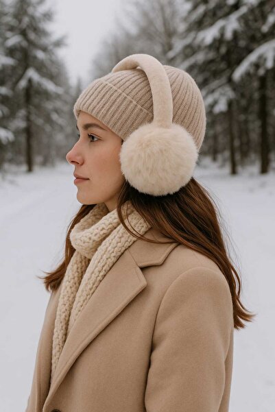 Betülce Foldable Plush Earmuffs – Soft, Warm & Stylish Design