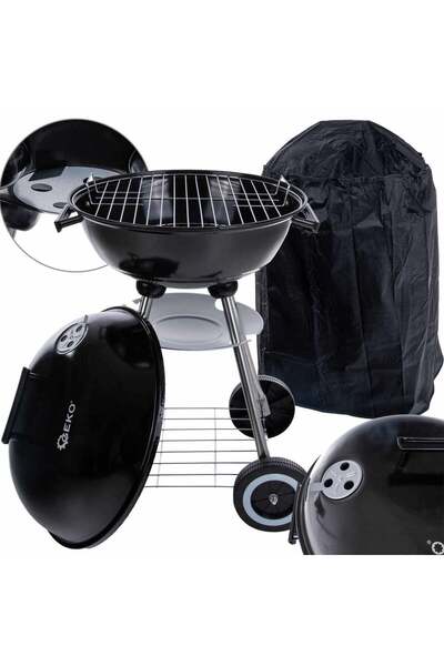 GEKO Round Charcoal Grill with Lid, 39 cm Diameter, G80512