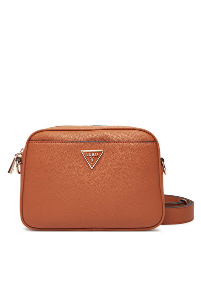 Guess Γυναικεία Τσάντα Χειρός Καφέ HWBG6974140