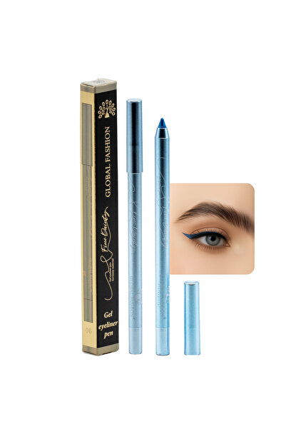 global fashion Waterproof Gel Eyeliner Pen – 0.2 mm Precision Twist-Up Tip, Smudge-Proof Matte Finish, 12H Wear